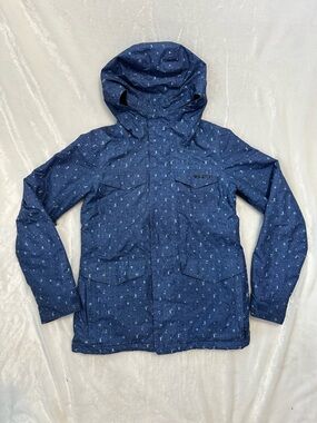 Women’s Burton Blue Ski Snowboard Jacket white collection - M